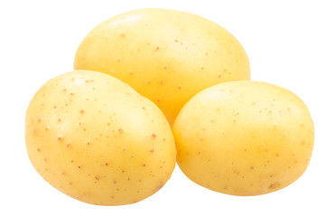 Three potatoes s. tuberosum,  paths