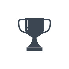 Winner Cup related vector glyph icon. Isolated on white background. Vector illustration.