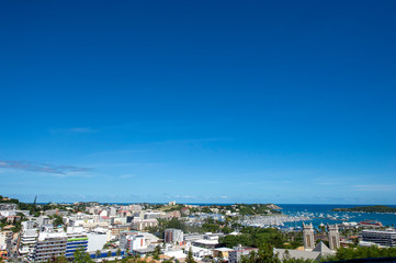 Fototapeta na wymiar ニューカレドニア、ヌメアの眺望