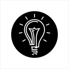Bulb Icon, Idea Icon, Lamp Icon
