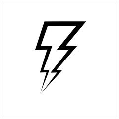 Lightning Bolt Icon, Sky Lightning Bolt Icon