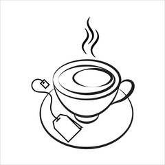Tea Cup And Tea Bag Icon