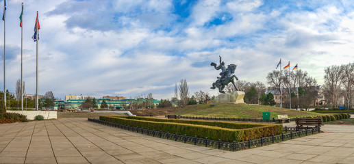 Naklejka premium Monument to Suvorov in Tiraspol, Moldova