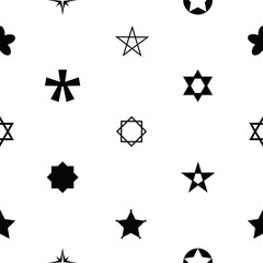 star seamless pattern background icon.