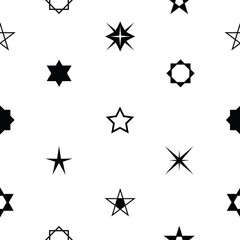 star seamless pattern background icon.