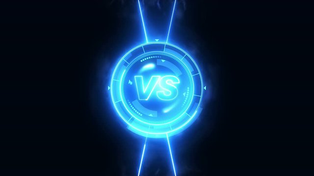 スポーツ VS ゲーム 近未来 光線 比較 戦い ループ 青色