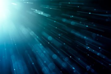 Abstract Blue bokeh background
