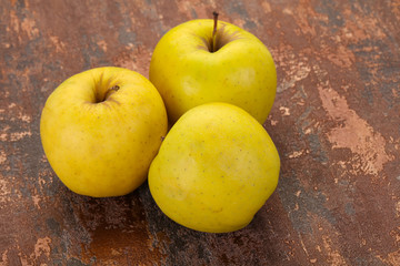 Yellow ripe apples