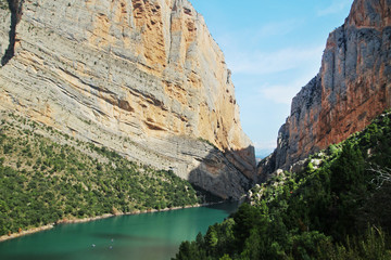 Fototapeta na wymiar Congost de Mont Rebei, Spain