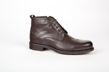 Mens shoes on white background 