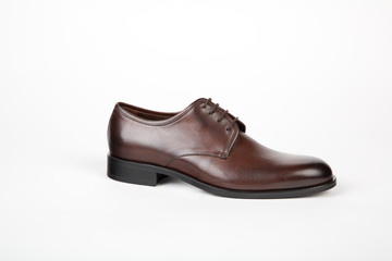 Mens shoes on white background 