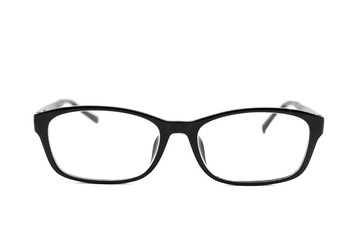 Fototapeta premium Black glasses isolated on white background