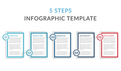 Infographic Template with 5 Steps