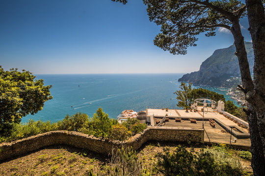 Die Aussichtsplattform Belvedere Tuoro in Capri, Italien