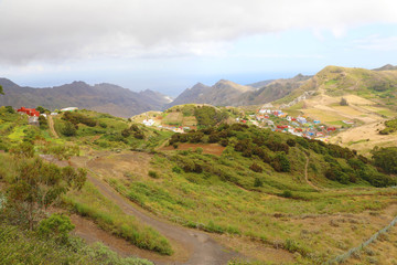 Fototapeta premium Beautiful sight from the viewpoint Mirador De Jardina, Tenerife, Canary Islands, Spain.