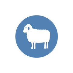Sheep icon Vector design. Simple vector illustration for graphic and web design.