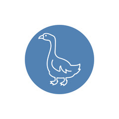 Goose linear icon. Modern outline Goose logo concept from animals collection. Suitable for use on web apps, mobile apps and print media.