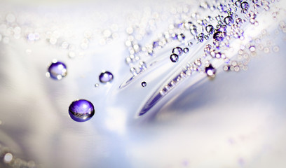 water drops on glass