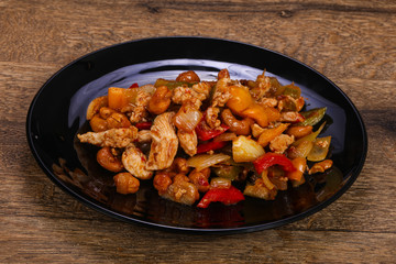Roasted pork with vegetables