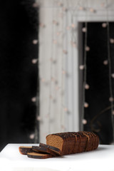 Sliced brown bread