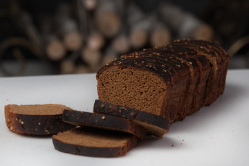 Sliced brown bread