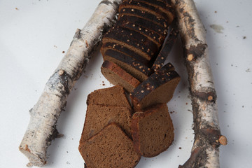 Sliced brown bread