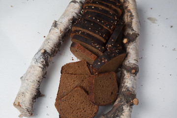 Sliced brown bread