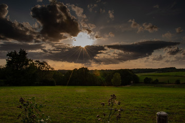 Abendstimmung im bergischen Wuppertal
