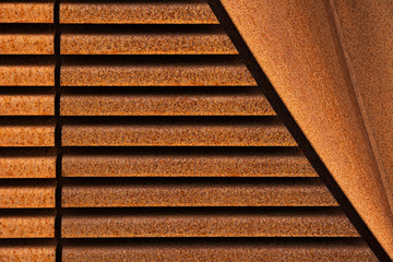 Abstract pattern of rusty iron