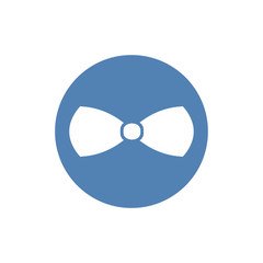 bow tie icon. Isolated sign bow tie on white background in flat design. Vector illustration