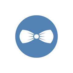 bow tie icon. Isolated sign bow tie on white background in flat design. Vector illustration