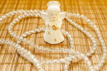 Figure of an angel in Christmas decorations