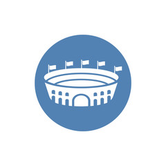 Stadium icon. Stadium symbol for your web site design, logo, app, UI. Vector illustration, EPS10.