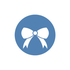 Illustration of bow tie icon on white background