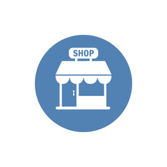 Shop building icon illustration isolated vector sign symbol