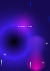 Obraz premium Vector abstract background, Composition colorful fluid abstraction, holographic and gradient color design for backgrounds. Layout template for banner, poster, wallpaper, flyer, brochure