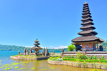 Pura Ulun Danu temple on a lake Beratan. Bali,Indonesia