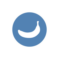 Naklejka na ściany i meble banana icon, isolated on the white background. Vector