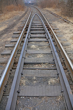 Old railroad tracks