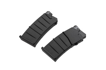 Assault shotgun rifle magazine isolated on white background