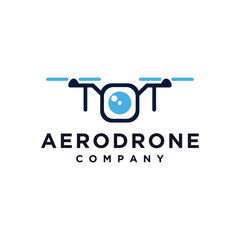 aero drone camera photography vector icon logo design