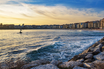 Sanxenxo city seafront