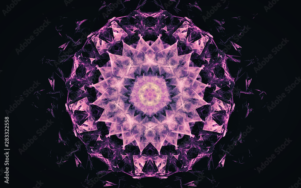 Fototapete digital generated image in the form of abstract geometric shapes of various shades and colors for us