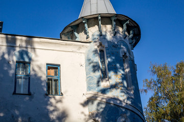 Tower of the main house of Fedorov in the estate Vorobievo, the beginning of the 20th century....