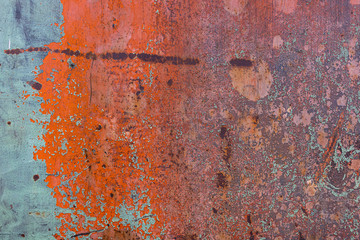 Verrostete Metallplatte