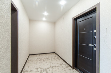 Russia, Moscow- June 13, 2018: interior room apartment. standard repair decoration in new building