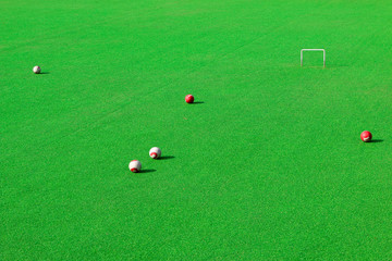 Chinese croquet box and Croquet