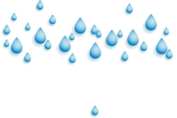 Background with dripping a rain. Vector illustration