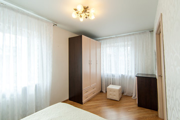 Fototapeta na wymiar Russia, Moscow- June 13, 2018: interior room apartment. standard repair decoration in hostel