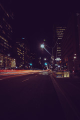 Fototapeta na wymiar A night downtown Toronto